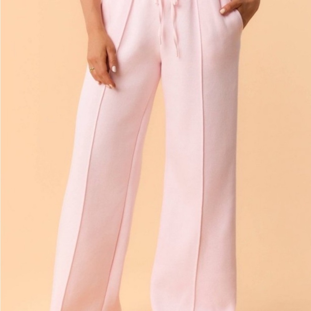 Women's Pink Wide-Leg Pants